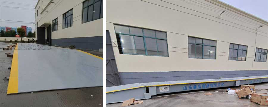 河北张家口200吨电子汽车衡安装调试成功!鲁南衡器电子汽车衡器生产厂家鲁南衡器